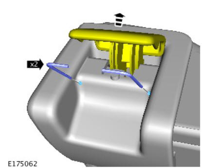 Rear seat backrest cover (G1796021) removal and installation