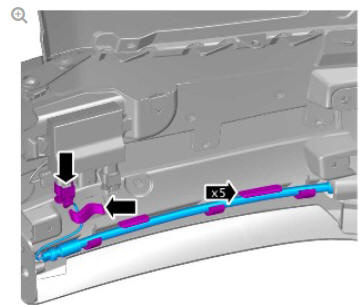 Hands free tailgate sensor (G1890141) removal and installation