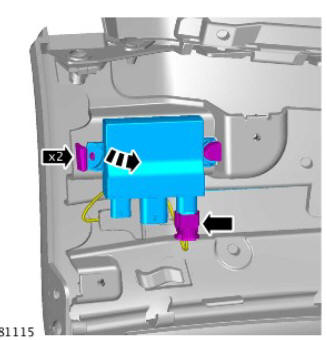 Hands free tailgate sensor (G1890141) removal and installation