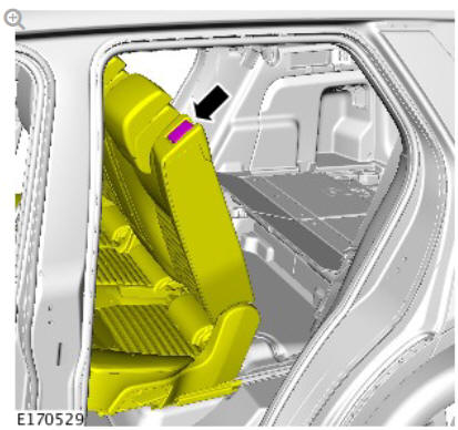 Third row seat (G1808245) removal and installation