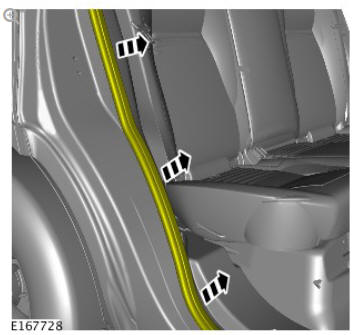 Interior trim and ornamentation 'C' pillar upper trim panel (G1785132) removal and installation