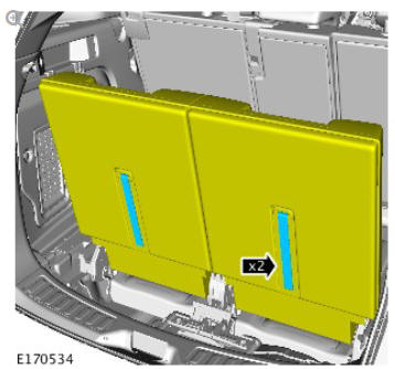 Rear safety belt retractor (G1809589) removal and installation