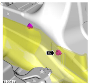 Rear safety belt retractor (G1809589) removal and installation