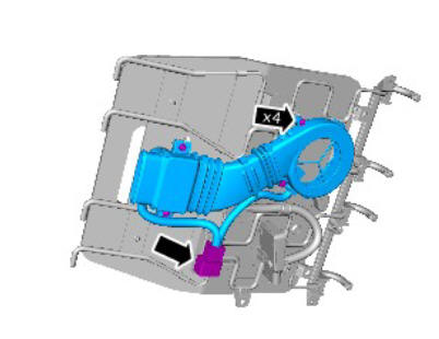 Front row passenger seat cushion - vehicles with- power seats (G1780416) removal and installation