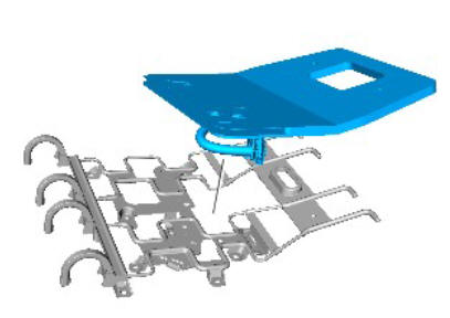 Front row passenger seat cushion - vehicles with- power seats (G1780416) removal and installation