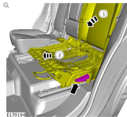 Rear seat (G1817116) removal and installation