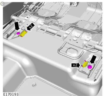 Rear seat (G1817116) removal and installation