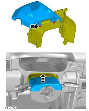 Supplemental restraint system clockspring (G1785538) removal and installation