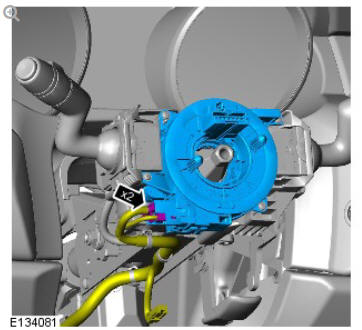 Supplemental restraint system clockspring (G1785538) removal and installation