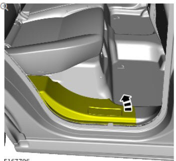 Interior trim and ornamentation 'B' pillar lower trim panel (G1785130) removal and installation