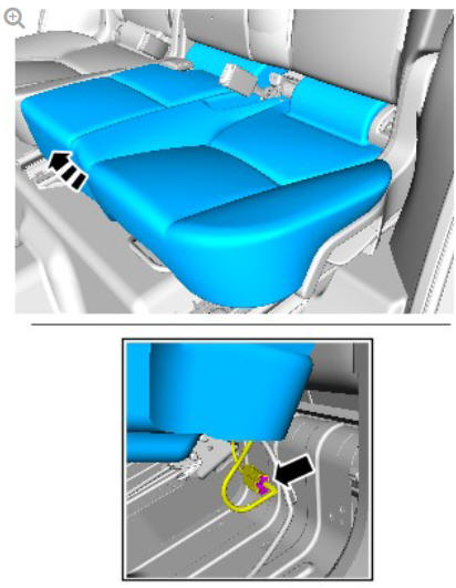 Rear seat (G1817116) removal and installation