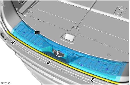 Rear safety belt retractor (G1809589) removal and installation