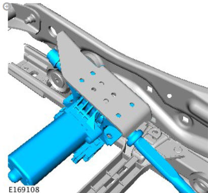 Front seat height adjustment motor (G1780406) removal and installation