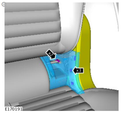 Rear seat (G1817116) removal and installation