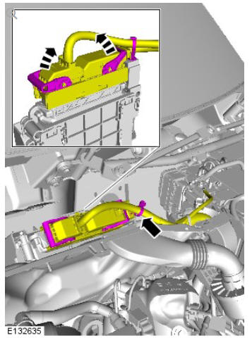 Front end body panels secondary bulkhead centre panel - ingenium I4 2.0l diesel (G1893371) removal and installation