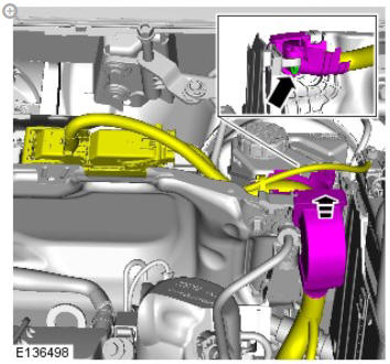 Front end body panels secondary bulkhead centre panel - ingenium I4 2.0l diesel (G1893371) removal and installation