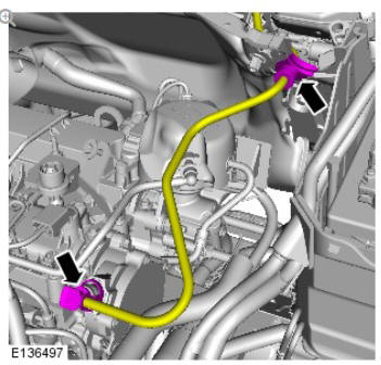 Front end body panels secondary bulkhead centre panel - ingenium I4 2.0l diesel (G1893371) removal and installation