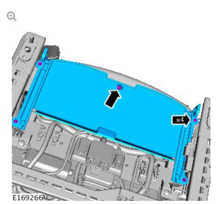 Front row seat cushion blower (G1780402) removal and installation