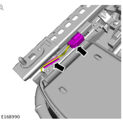 Front row seat cushion blower (G1780402) removal and installation
