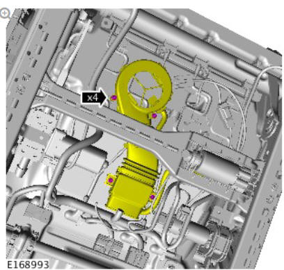 Front row seat cushion blower (G1780402) removal and installation