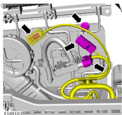 Front seat tilt motor (G1780404) removal and installation