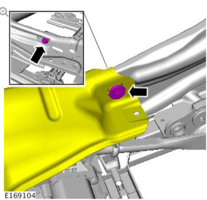 Front seat tilt motor (G1780404) removal and installation