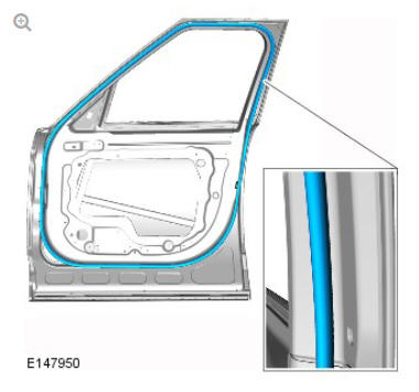 Body closures front door (G1785716) removal and installation