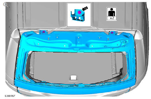 Body closures liftgate (G1785717) removal and installation