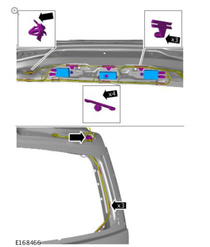 Body closures liftgate (G1785717) removal and installation