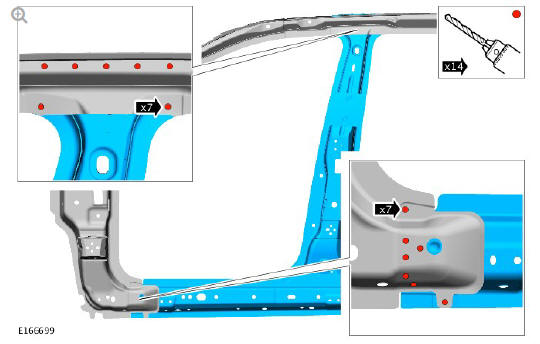 Side panel sheet metal repairs rocker panel and B pillar inner (G1770926) - Installation