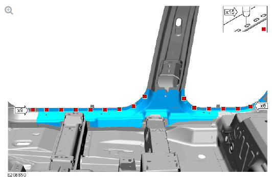 Side panel sheet metal repairs rocker panel and B pillar inner (G1770926) - Installation