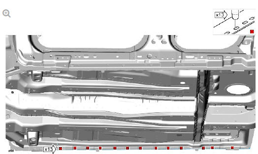 Side panel sheet metal repairs rocker panel and B pillar inner (G1770926) - Installation