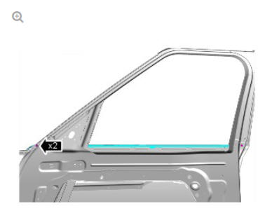 Body closures front door (G1785716) removal and installation