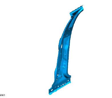 Side panel sheet metal repairs B-pillar reinforcement (G1770905) - Installation