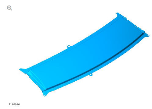 Roof sheet metal repairs roof front panel (G1770881) - Removal