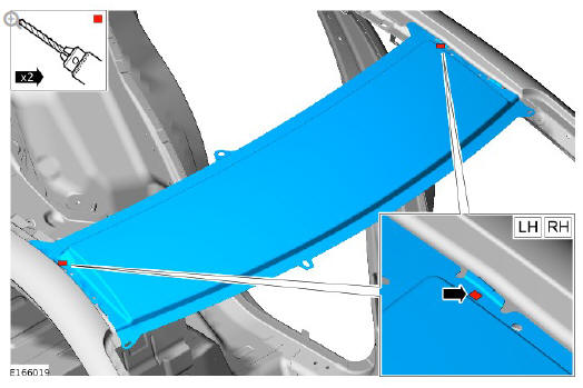 Roof sheet metal repairs roof front panel (G1770881) - Installation