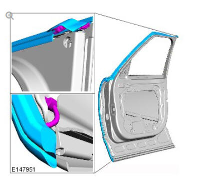 Body closures front door (G1785716) removal and installation