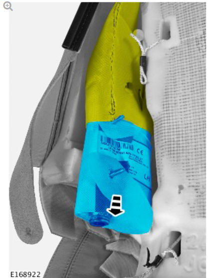 Front row seat backrest cover - vehicles with- power seats (G1780396) removal and installation