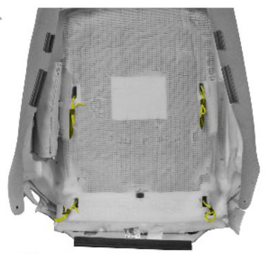 Front row seat backrest cover - vehicles with- power seats (G1780396) removal and installation