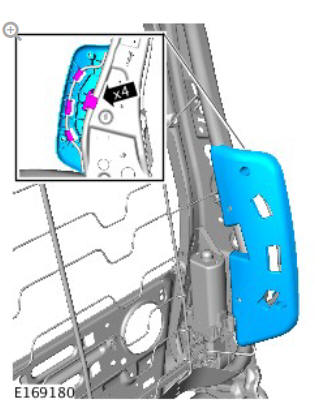 Front seat recliner motor (G1780405) removal and installation