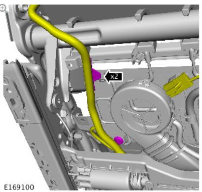 Front seat height adjustment motor (G1780406) removal and installation