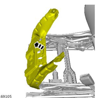 Front seat height adjustment motor (G1780406) removal and installation