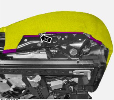 Front seat height adjustment motor (G1780406) removal and installation
