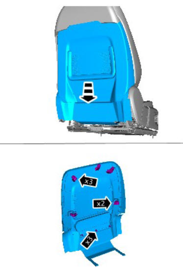 Lumbar assembly - vehicles with - power seats (G1780414) removal and installation