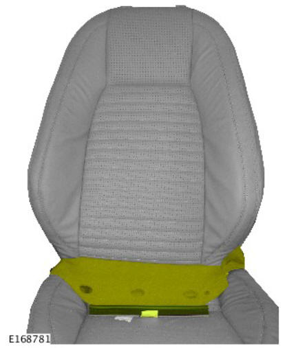 Front row seat backrest cover - vehicles with- power seats (G1780396) removal and installation