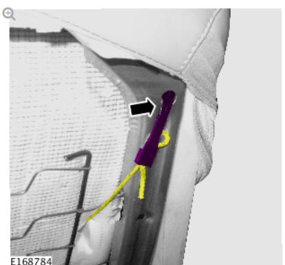 Front row seat backrest cover - vehicles with- power seats (G1780396) removal and installation
