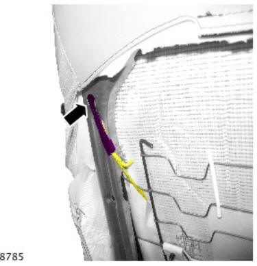 Front row seat backrest cover - vehicles with- power seats (G1780396) removal and installation
