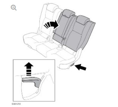 SECOND ROW SEAT RECLINE ADJUSTMENT