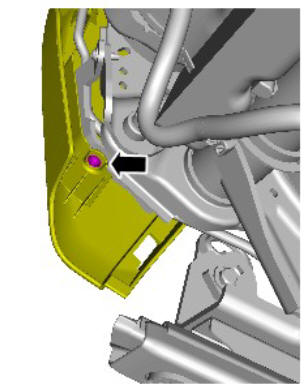 Front seat height adjustment motor (G1780406) removal and installation