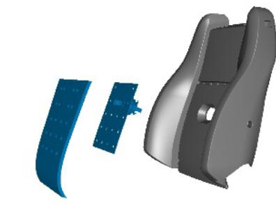 Front row seat backrest cushion - vehicles with- power seats (G1780400) removal and installation